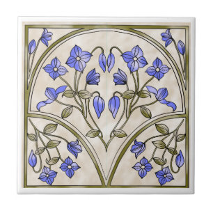 Art nouveau belägger med tegel kakelplatta