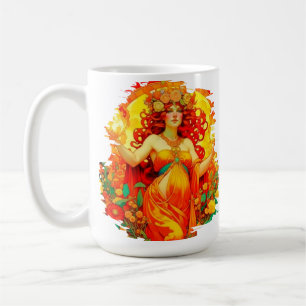 Art nouveau Beltane Celtic Vår Kaffemugg