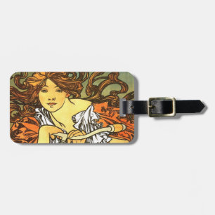 Art nouveau Bicycle Mucha Art Bagagebricka