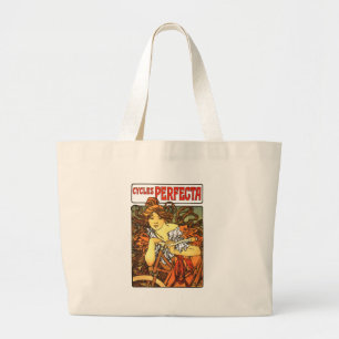 Art nouveau Bicycle Mucha Art Jumbo Tygkasse