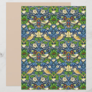 Art nouveau Bird and Flower Tapestry Mönster