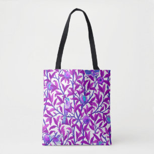 Art nouveau Bird and Pomegranate, Ametyst Lila Tygkasse