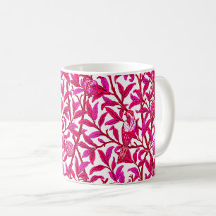 Art nouveau Bird and Pomegranate, Fuchsia Rosa Co. Kaffemugg