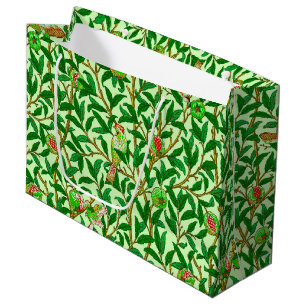 Art nouveau Bird and Pomegranate, Lime Green