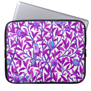 Art nouveau Bird & Pomegranat, Ametyst Lila Laptop Fodral