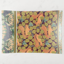 Art nouveau bläckfisk (höst löv)
