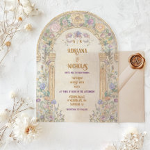 Art Nouveau Blommig Bröllop