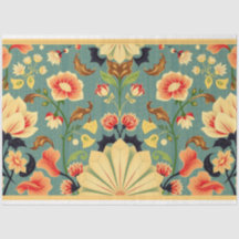 Art Nouveau Blommig Dekoupage