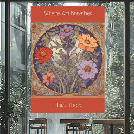Art Nouveau Blommig Höst Vår Där konsten andas