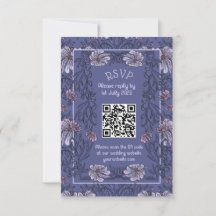 Art Nouveau blommig - RSVP-kort