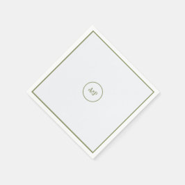 Art nouveau Blommigt Bröllop Pappersservett