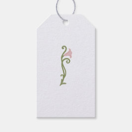 Art nouveau Blommigt Bröllop Tack Presentetikett