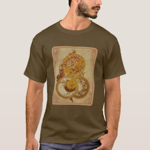 Art nouveau Blommigt Design Åldras T Shirt