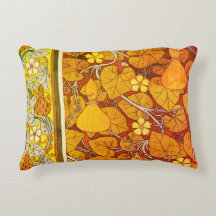 Art nouveau blommigt Gourde elegant  fall orange g