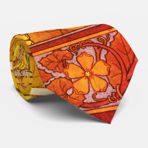 Art nouveau blommigt Gourde elegant  fall orange g Slips