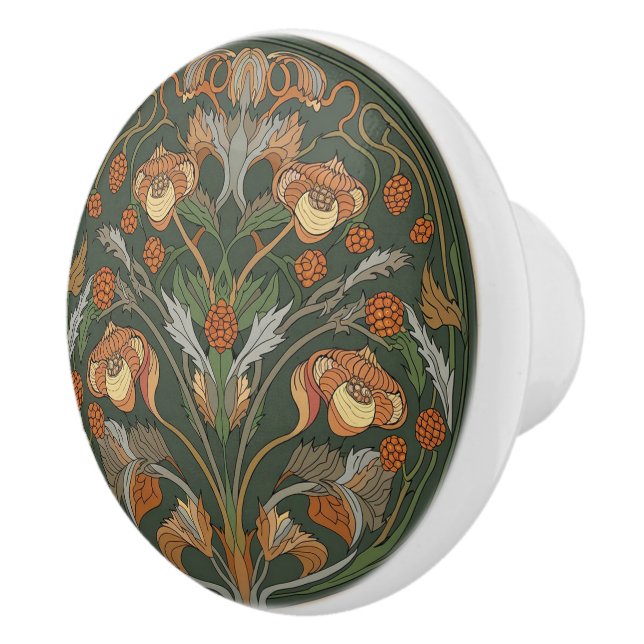 Art nouveau Blommigt Knopp (Höger)