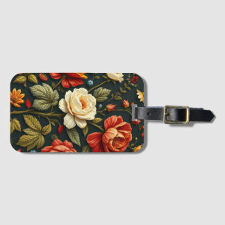 Art nouveau Blommigt - Levande liv i fullt-blomman Bagagebricka