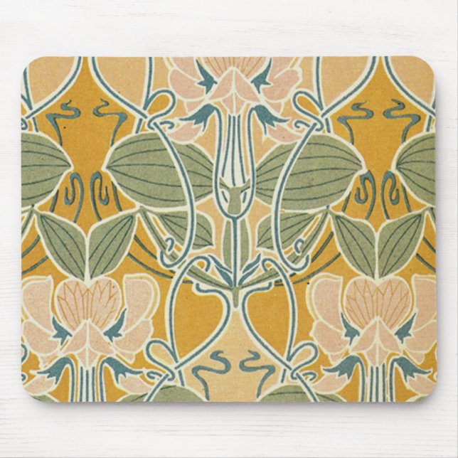 Art nouveau Blommigt Musmatta (Framsidan)