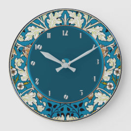 Art nouveau Blommigt Stor Klocka