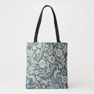 Art nouveau Blommigt Tapet Mönster Tygkasse