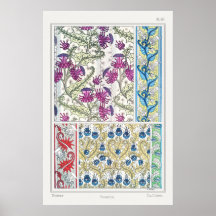 Art nouveau blommigt: textilkonst av textilblomma