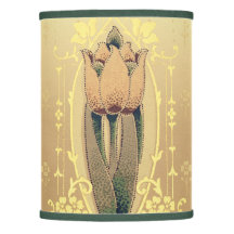 Art nouveau blommigt, tulpanrör rosa och guld eleg