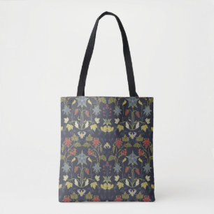Art nouveau: Blommigten Mörk Tygkasse