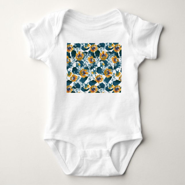 Art nouveau, blommönstret. t shirt (Framsida)