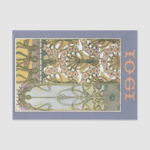 Art nouveau blommor alfonse mucha blommigt art