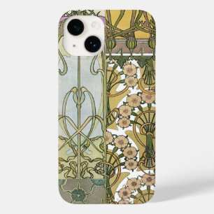 Art nouveau blommor alphonse mucha blommigt art