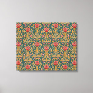 Art nouveau blommor canvastryck