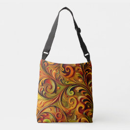 Art Nouveau blomsterdesign Axelväska