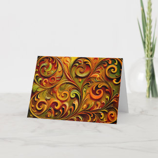 Art Nouveau blomsterdesign Kort