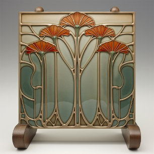 Art nouveau Bloom [set 3/4] Kakelplatta