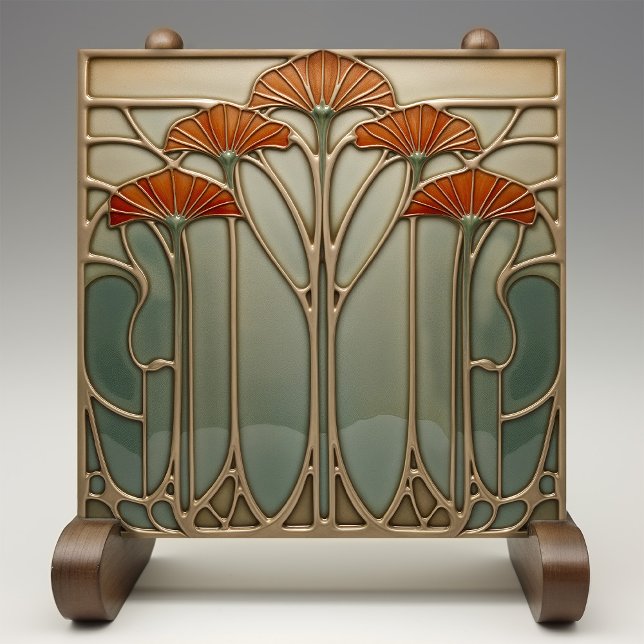 Art nouveau Bloom [set 3/4] Kakelplatta (Skapare uppladdad)