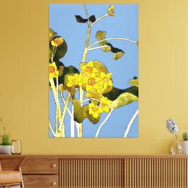Art nouveau Buttercups Canvastryck