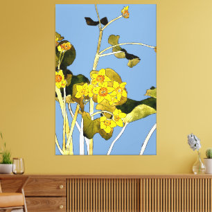 Art nouveau Buttercups Canvastryck