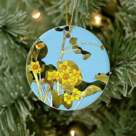 Art nouveau Buttercups Julgransprydnad Keramik