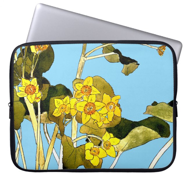 Art nouveau Buttercups Laptop Fodral (Framsidan)
