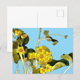 Art nouveau Buttercups Vykort