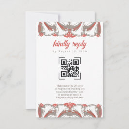 Art nouveau Calla Lily Elegance QR Code OSA