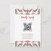 Art nouveau Calla Lily Elegance QR Code OSA