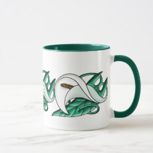 Art nouveau calla lily mugg