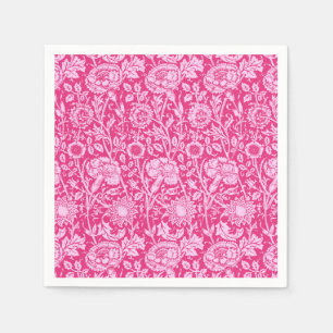 Art nouveau Carnation Damask, Fuchsia Rosa Pappersservett