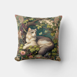 Art nouveau Cat Pillow Kudde