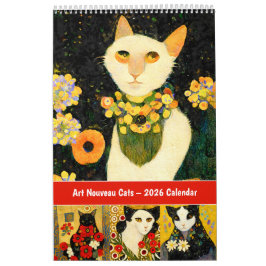 Art Nouveau Cats – 2026 Calendar   Kalender