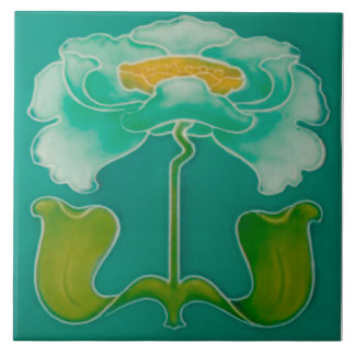 Art Nouveau ceramic firepkace Wall Tile Kakelplatta