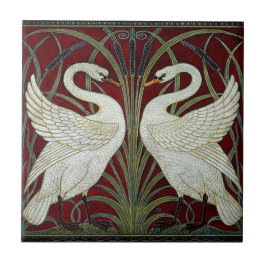 Art nouveau ceramic fireplace wall tile kakelplatta
