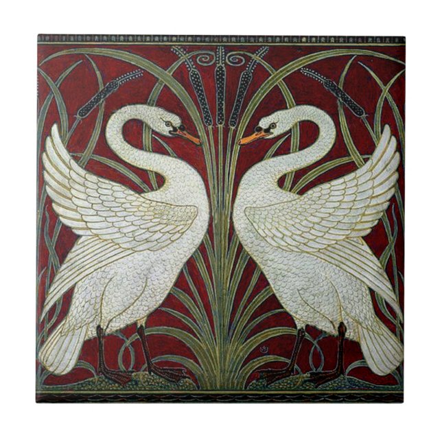 Art nouveau ceramic fireplace wall tile  kakelplatta (Framsidan)