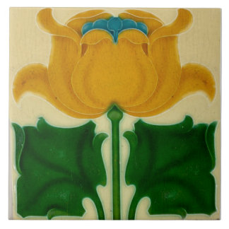 Art nouveau ceramic tile kakelplatta